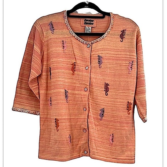 New vintage dead’s stock seahorse cardigan size medium - Picture 1 of 10